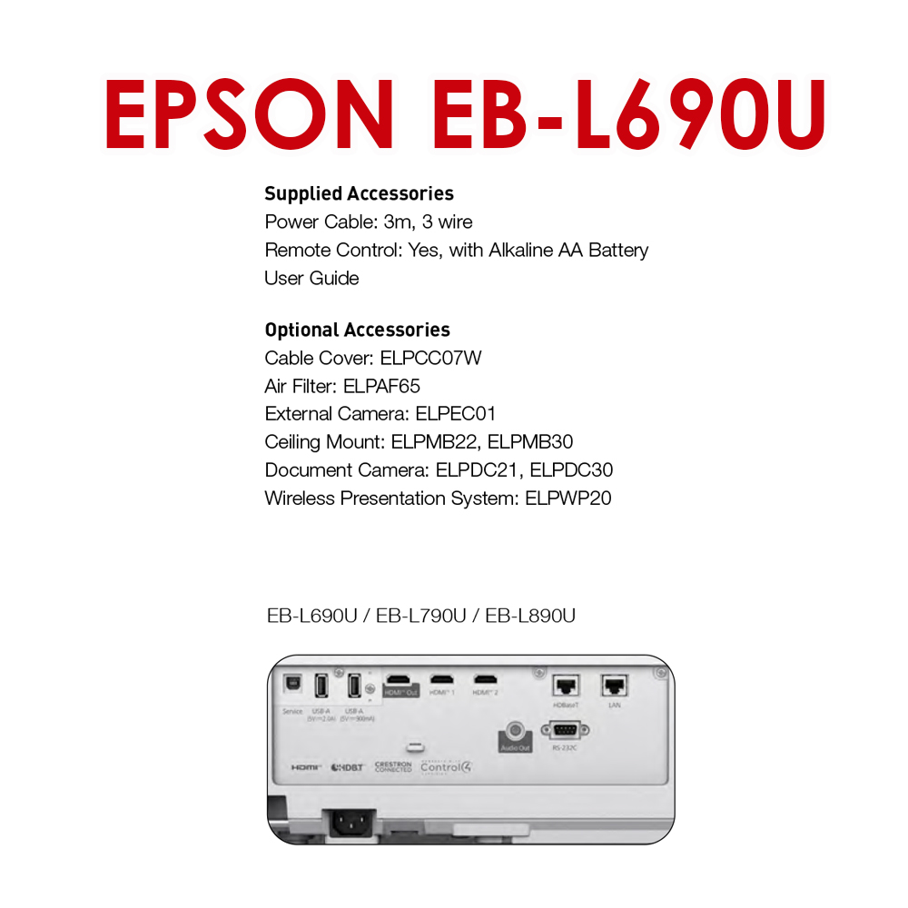 Epson EB-L690U รูปที่ 2