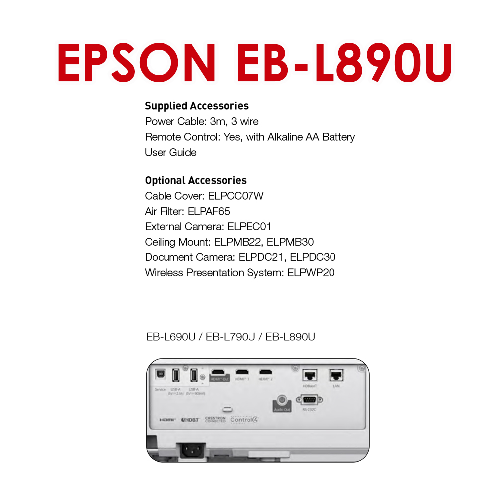 Epson EB-L890U รูปที่ 2