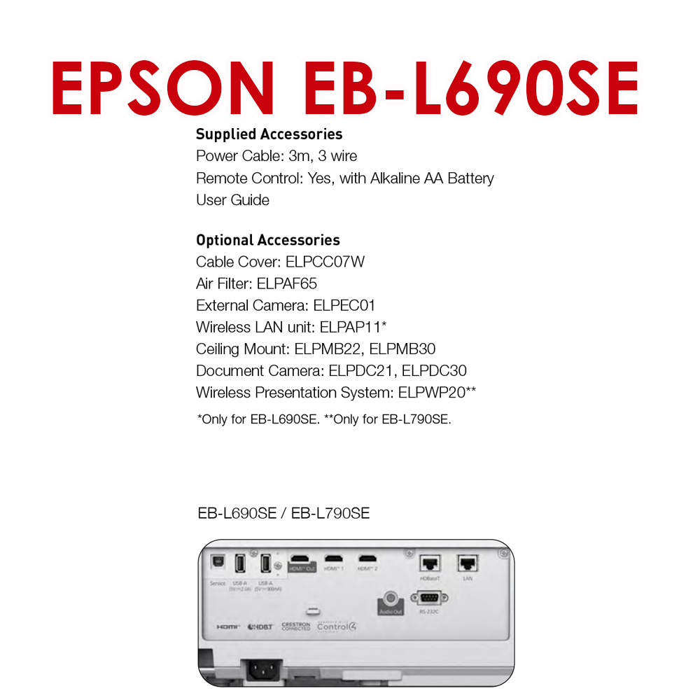 Epson EB-L690SE รูปที่ 2