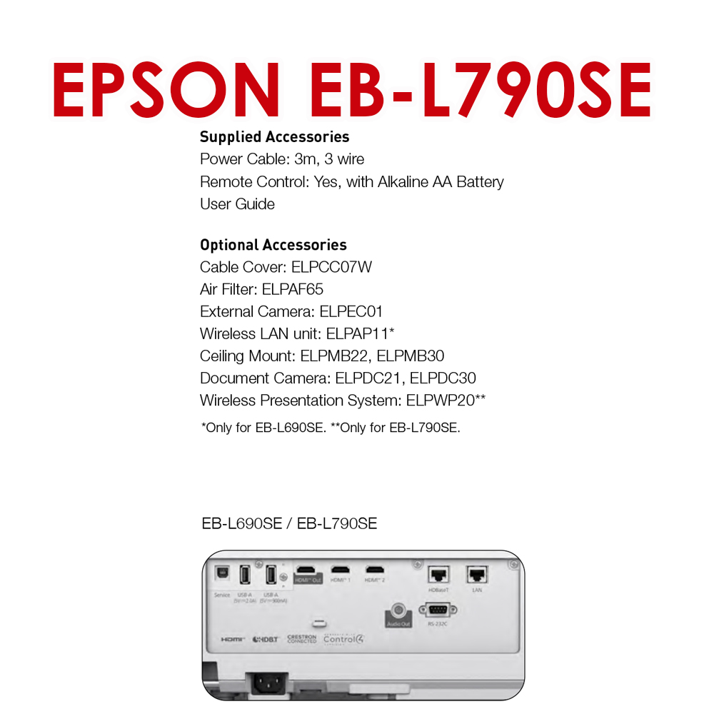 Epson EB-L790SE รูปที่ 2